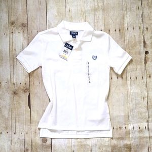 NWT Chaps Ralph Lauren White Polo Shirt S Boys 8